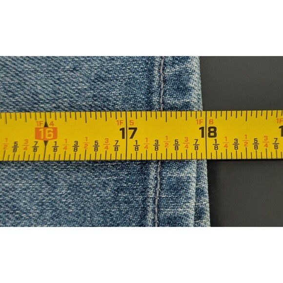 Reformation Sandia Mini Skirt Women's Size 24 Inari Blue Denim Belted Skirt - Picture 7 of 7